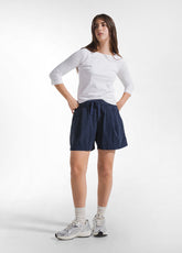 T-SHIRT MANICA 3/4 IN JERSEY FIAMMATO BIANCO - WHITE | DEHA