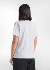 Flammé V-Neck T-Shirt - White - WHITE | DEHA