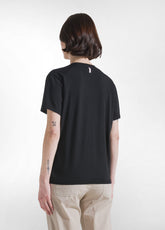 Flammé V-Neck T-Shirt - Black - BLACK | DEHA