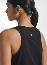 Jersey-Tanktop mit Mesh-Details Schwarz - BLACK | DEHA
