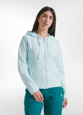 LIGHTWEIGHT CORE ZIP-UP HOODIE BLUE - AQUA BLUE | DEHA