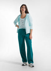 LIGHTWEIGHT CORE ZIP-UP HOODIE BLUE - AQUA BLUE | DEHA