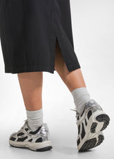 GONNA A MATITA IN POPLINE ELASTICIZZATO NERO - Leisurewear | DEHA