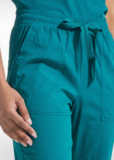 COMPLETO TOP E PANTALONI DRITTI IN POPLINE ELASTICIZZATO VERDE - Everyday Sets | DEHA