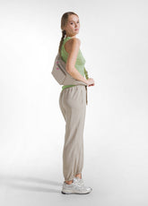 PANTALONI JOGGER IN LYOCELL BEIGE - CLAY BEIGE | DEHA