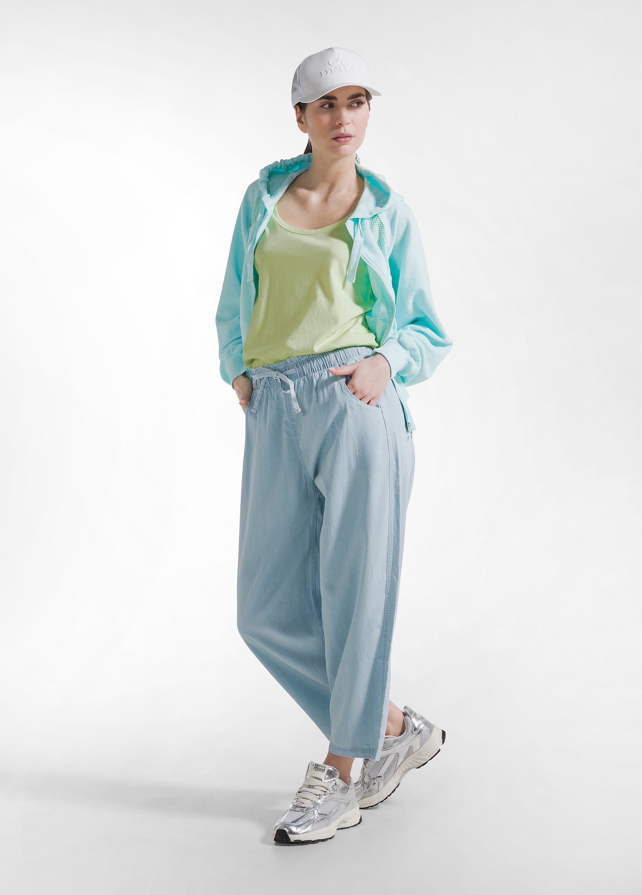 25SS DENIM BALLOON PANTS Light BlueサイズＸＬ Balloon Pants In Denim Lyocell - Blue | DEHA