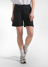 SHORTS IN LINO NERO - BLACK | DEHA