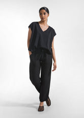 Linen Pants - Black - BLACK | DEHA