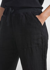 Linen Pants - Black - BLACK | DEHA