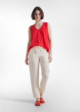 Linen Pants - White - CREAM | DEHA