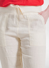 Linen Pants - White - CREAM | DEHA