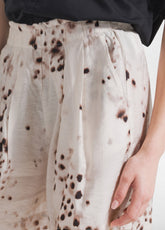 Viskose-Shorts Mit Crinkle-Effekt - Beige - NATURAL DOTS | DEHA