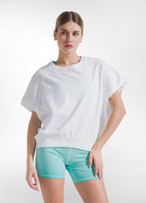 GILET IN COTONE FIAMMATO BIANCO - WHITE | DEHA