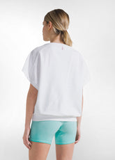 GILET IN COTONE FIAMMATO BIANCO - WHITE | DEHA