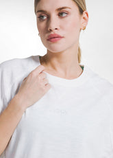 GILET IN COTONE FIAMMATO BIANCO - WHITE | DEHA