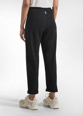 PANTALONI DRITTI IN COTONE FIAMMATO NERO - BLACK | DEHA