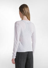 T-SHIRT SLIM FIT IN COTONE SLUB BIANCO - WHITE | DEHA
