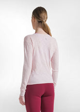 Slim Fit Slub Cotton T-Shirt - Pink - BLUSH PINK | DEHA