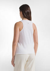SLIM FIT SLUB COTTON TOP WHITE - WHITE | DEHA