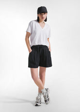 Lyocell Twill Shorts - Schwarz - BLACK | DEHA