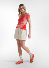 Lyocell Twill Shorts - White - CREAM | DEHA