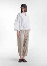 Tencel Twill Balloon Hose - Mehrfarbig - CLAY BEIGE | DEHA