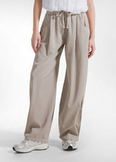 Straight Trousers In Lyocell Twill - Multicolor - CLAY BEIGE | DEHA