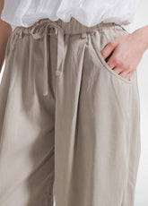 Straight Trousers In Lyocell Twill - Multicolor - CLAY BEIGE | DEHA