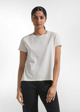 T-SHIRT EFFETTO SFUMATO IN COTONE ORGANICO BEIGE - Top & T-shirts | DEHA