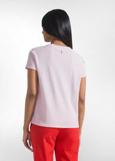 Ombre Effect T-Shirt In Organic Cotton - Pink - BLUSH PINK | DEHA