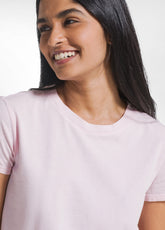 Ombre Effect T-Shirt In Organic Cotton - Pink - BLUSH PINK | DEHA