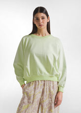 FELPA GIROCOLLO EFFETTO SFUMATO GIALLO | DEHA