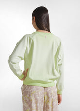 FELPA GIROCOLLO EFFETTO SFUMATO GIALLO - LIME | DEHA