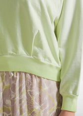 FELPA GIROCOLLO EFFETTO SFUMATO GIALLO - LIME | DEHA