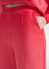 COMPLETO FELPA GIROCOLLO E PANTALONI BALLOON EFFETTO SFUMATO ROSSO - Tute e Comfort Sets | DEHA