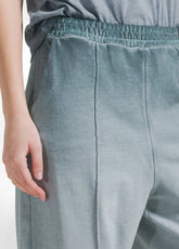 Faded Effect Balloon Trousers - Green - TEAL GREEN | DEHA