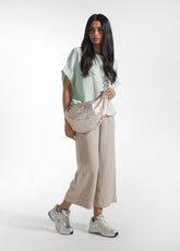 BORSA A MEZZALUNA METALLICA GIALLO - METALLIC GOLD | DEHA