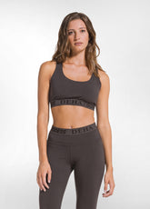 SET TOP E PANTALONI JAZZ IN JERSEY STRETCH MARRONE - | DEHA
