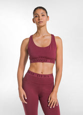 SHORT RACER-BACK TOP IN STRETCH JERSEY - RED - CHERRY RED | DEHA