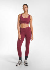 SHORT RACER-BACK TOP IN STRETCH JERSEY - RED - CHERRY RED | DEHA