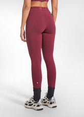 LOGO STRETCH JERSEY LEGGINGS - RED - CHERRY RED | DEHA
