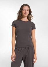 ORGANIC COTTON T-SHIRT - BROWN - COCOA BROWN | DEHA
