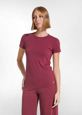 T-SHIRT AUS BIO-BAUMWOLLE - ROT - CHERRY RED | DEHA