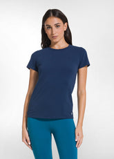 T-SHIRT IN COTONE ORGANICO BLU - BLU NAVY | DEHA