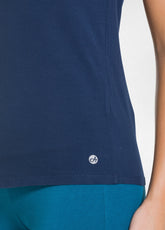 T-SHIRT IN COTONE ORGANICO BLU - BLU NAVY | DEHA
