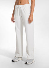 SWEATHOSE AUS BAUMWOLL-STRETCH - WEISS - SOFT IVORY | DEHA