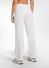 SWEATHOSE AUS BAUMWOLL-STRETCH - WEISS - SOFT IVORY | DEHA