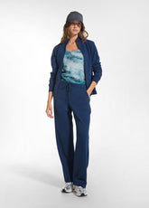 SET AUS SWEATSHIRT UND SWEATPANTS AUS STRETCH-BAUMWOLLE IN BLAU - | DEHA