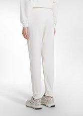 PANTALONE JOGGER IN COTONE STRETCH BIANCO - SOFT IVORY | DEHA