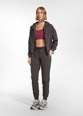 PANTALONE JOGGER IN COTONE STRETCH MARRONE - COCOA BROWN | DEHA